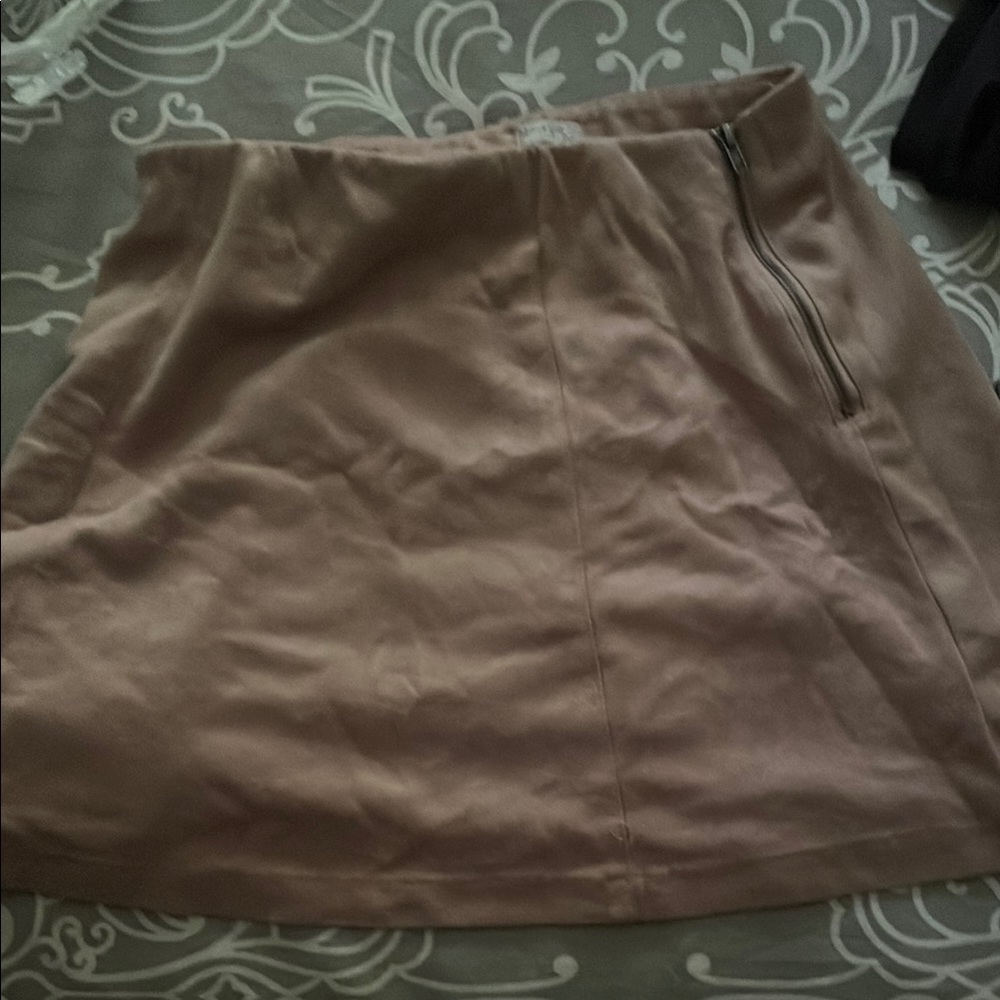 Brandy Melville Light Brown A-Line Skirt
